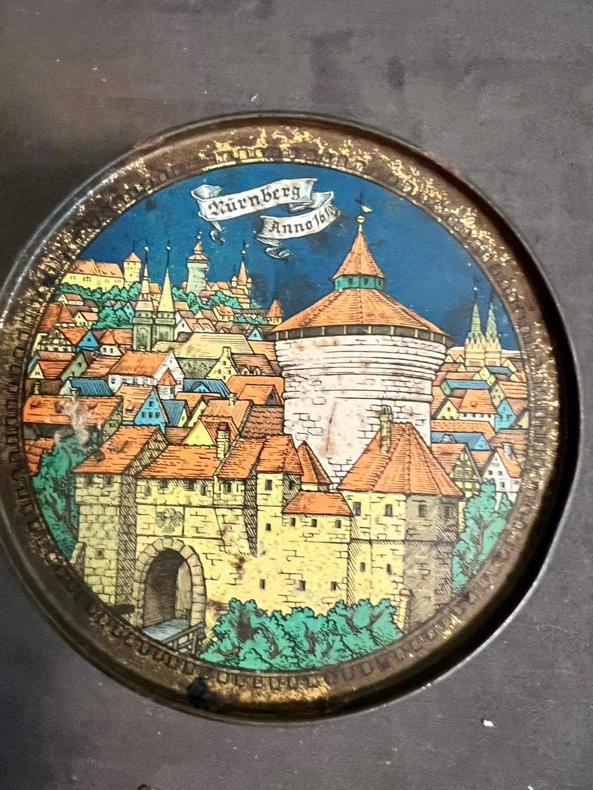 Antiek lebkuchen blik, Ophalen of Verzenden, Zo goed als nieuw, Overige