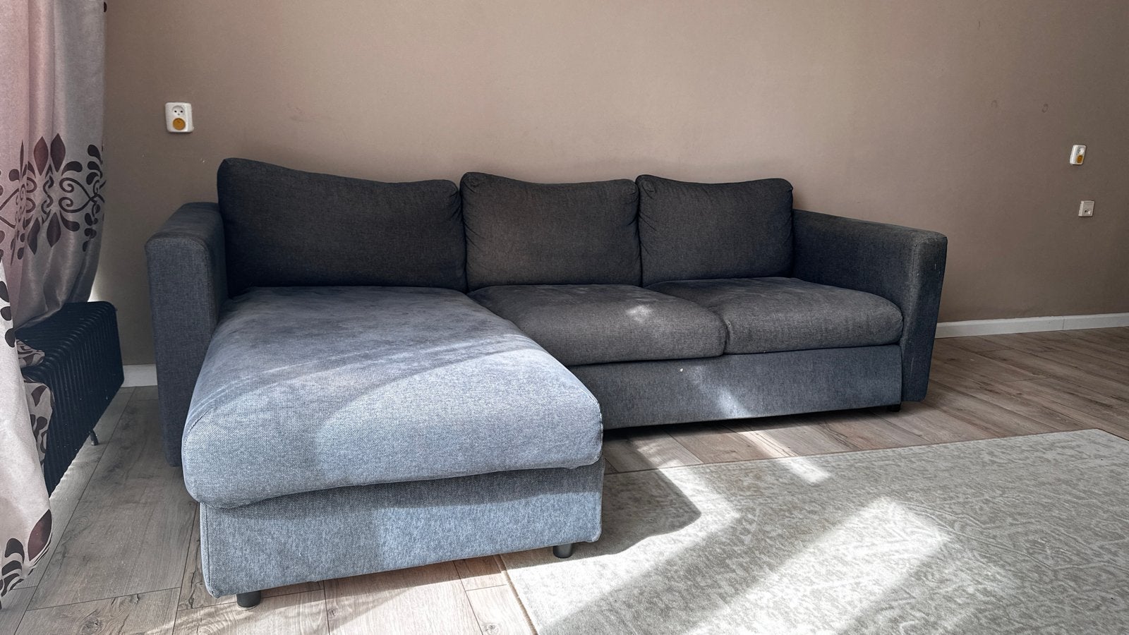 Ikea Hoekbank - Gebruikt, Afneembare & Wasbare Hoezen, Gebruikt, 100 tot 125 cm, Hoekbank, Driepersoons