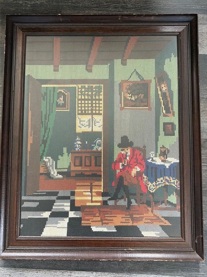 Geborduurd schilderij, Ophalen of Verzenden