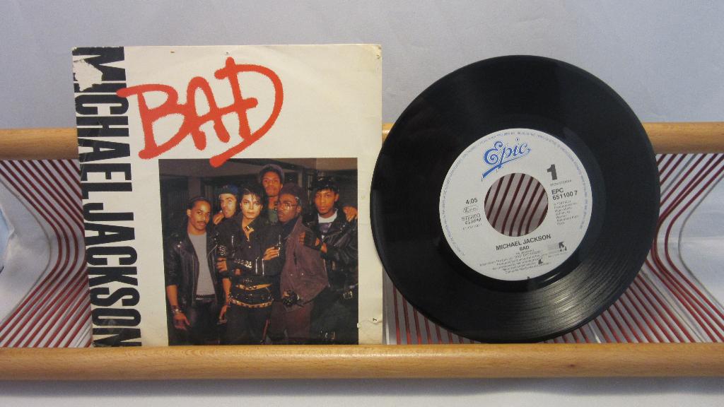Michael Jackson, Bad (single 7"), Ophalen of Verzenden, Gebruikt, Pop