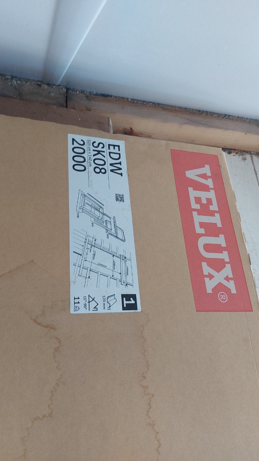 Velux EDW SK08 2000 gootstuk dakraam, Ophalen, Nieuw, Minder dan 80 cm, Dakraam