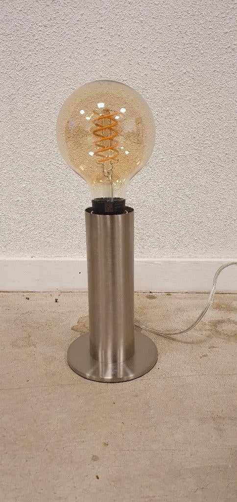 rvs tafellamp, Ophalen, Zo goed als nieuw, Metaal, Minder dan 50 cm