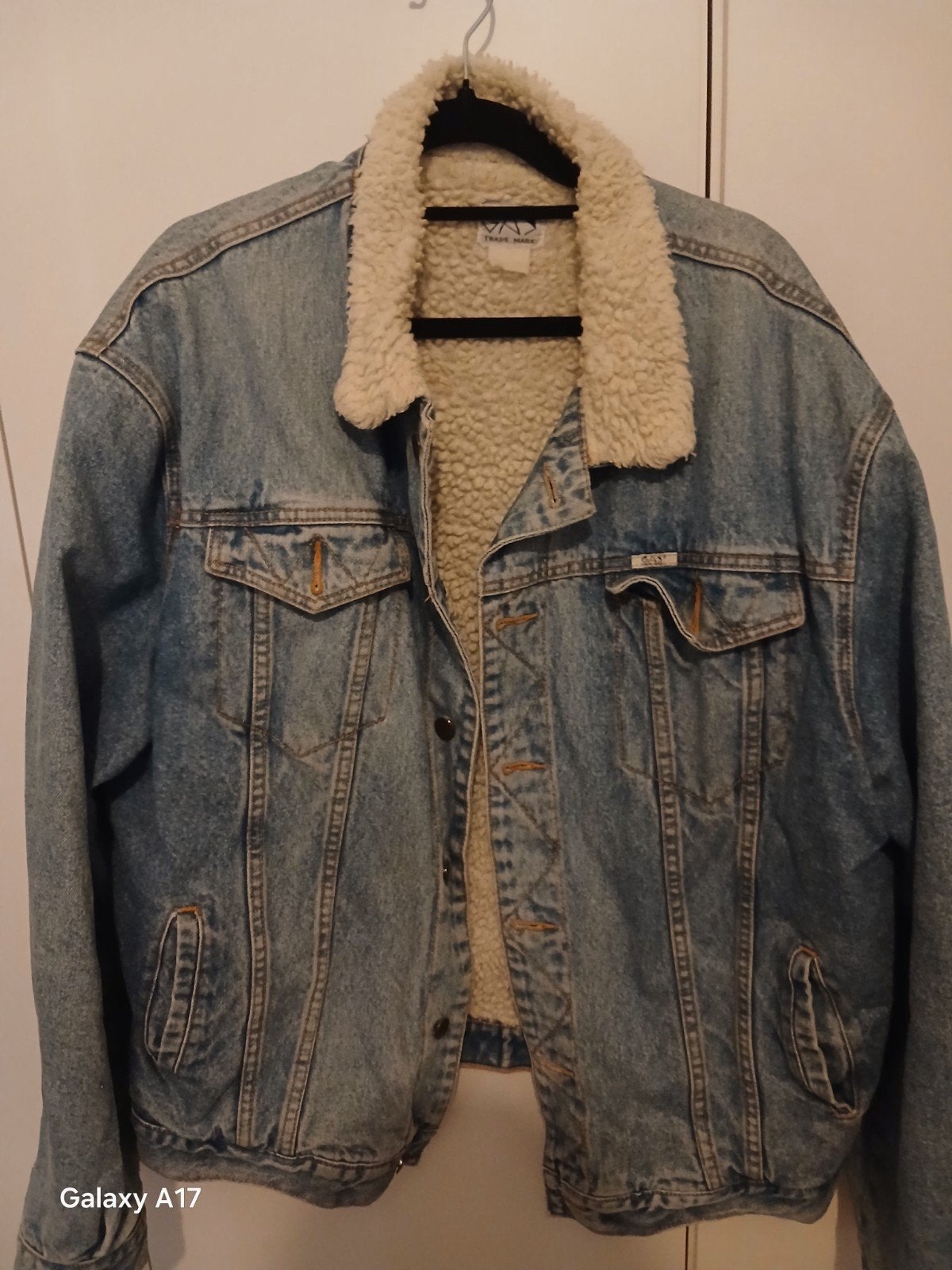 Vintage spijkerjack met teddy voering - Maat XXL, Blauw, Overige maten, Ophalen of Verzenden, VND TRADE MARK