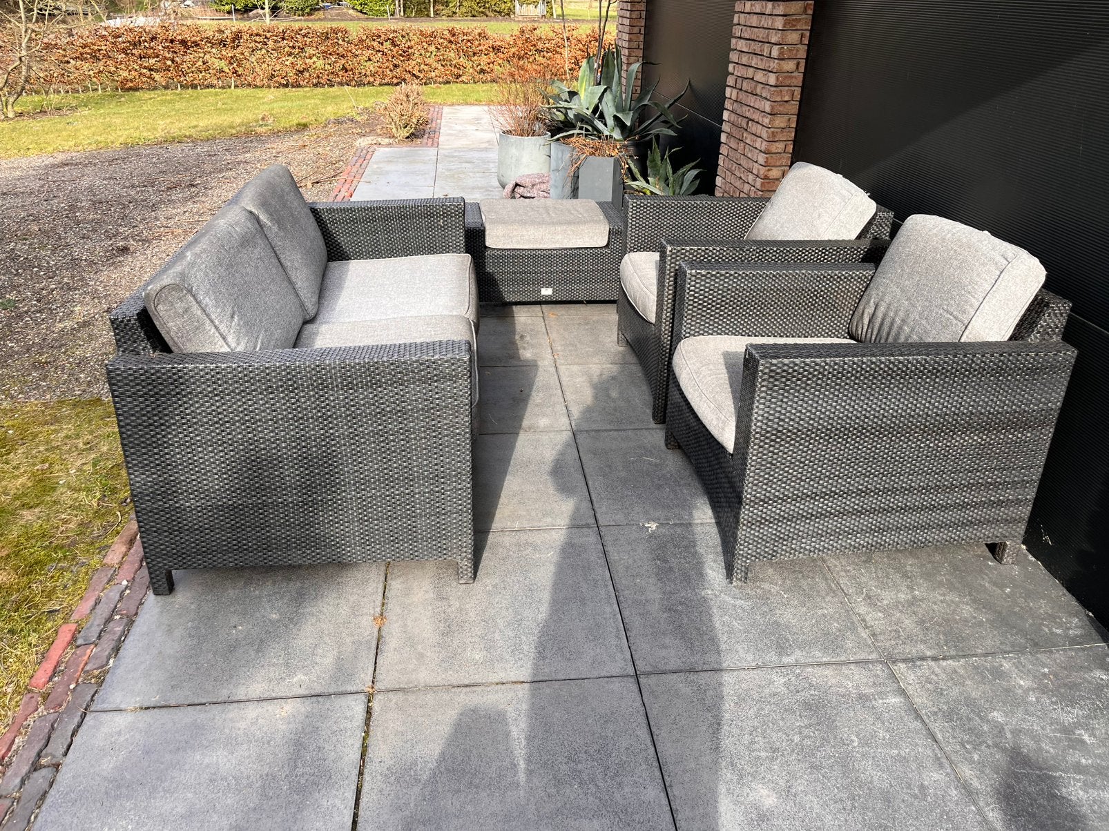4 seasons outdoor, Zo goed als nieuw, Wicker, Bank, Ophalen
