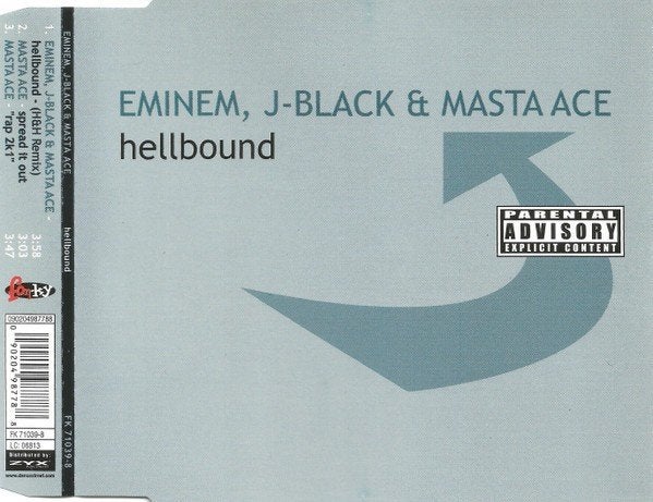 Eminem, J-Black & Masta Ace – Hellbound CD Maxisingle 2002💿, Verzenden, Zo goed als nieuw, Hiphop en Rap