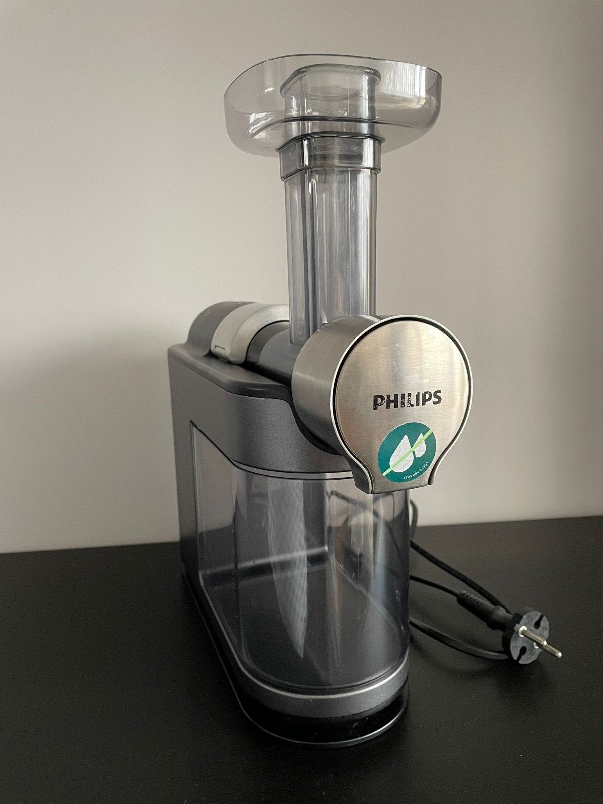 Philips HR1987 slowjuicer - Zeer nette staat, compleet, Ophalen, Zo goed als nieuw, 3 snelheden of meer