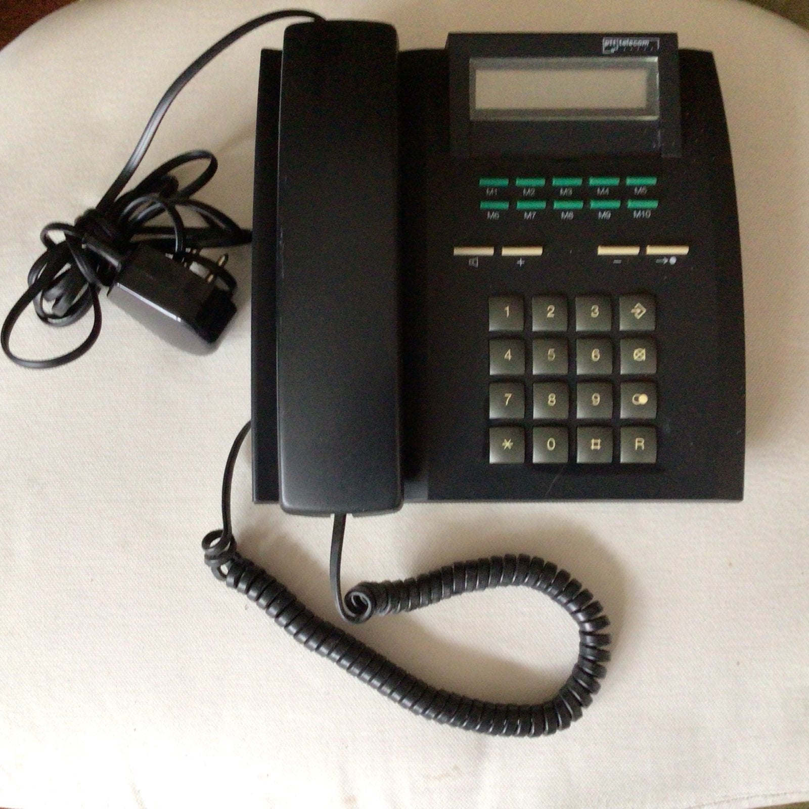 PTT Telecom Bari 30HV Zwart Telefoon - Vintage, Telecommunicatie, Ophalen of Verzenden, Gebruikt
