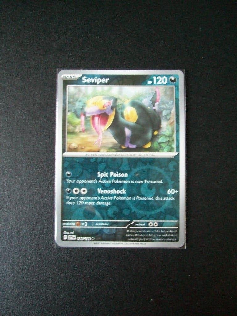 3050. Nieuwe Pokemon Kaart holofoil SEVIPER HP 120 (128/198), Verzenden, Nieuw, Losse kaart, Foil