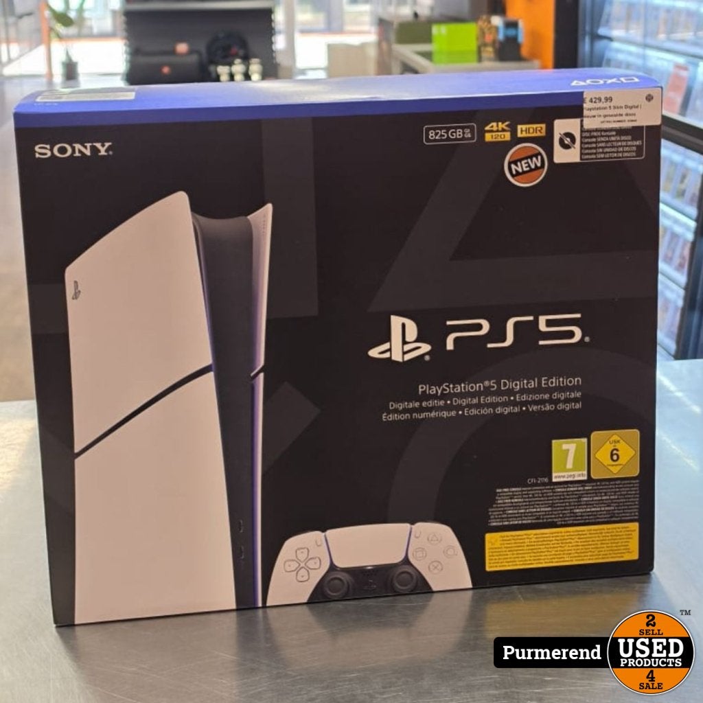 Playstation 5 Slim Digital | Nieuw in gesealde doos, Sony, Gebruikt, Support@sony.com, 1-7-1 Konan, Minato-ku
Tokyo 108-0075
Japan