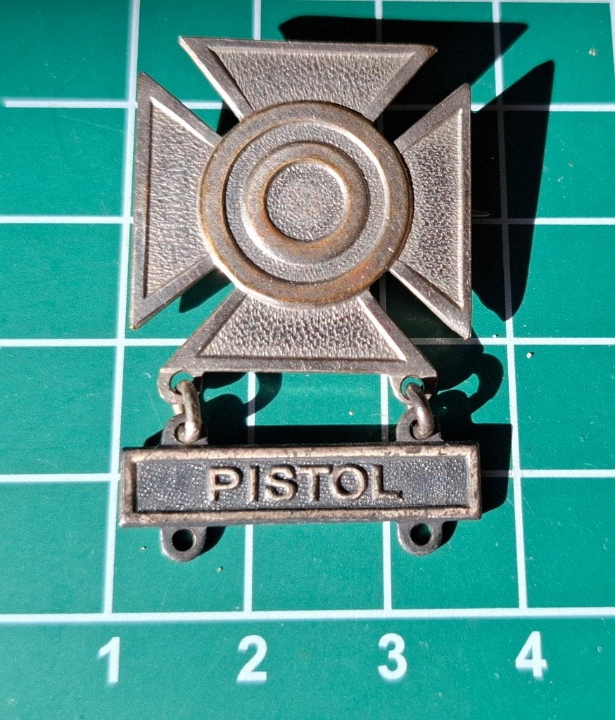 WWII - US - Sharpshooterbadge - Pistol (Sterling), Verzenden, Landmacht, Amerika, Embleem of Badge