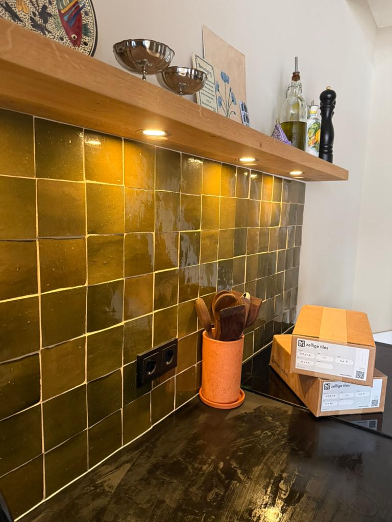 Zellige tegels Mosaic Factory (1043, handgemaakt Marokko), Nieuw, Minder dan 20 cm, Minder dan 5 m², Wandtegels
