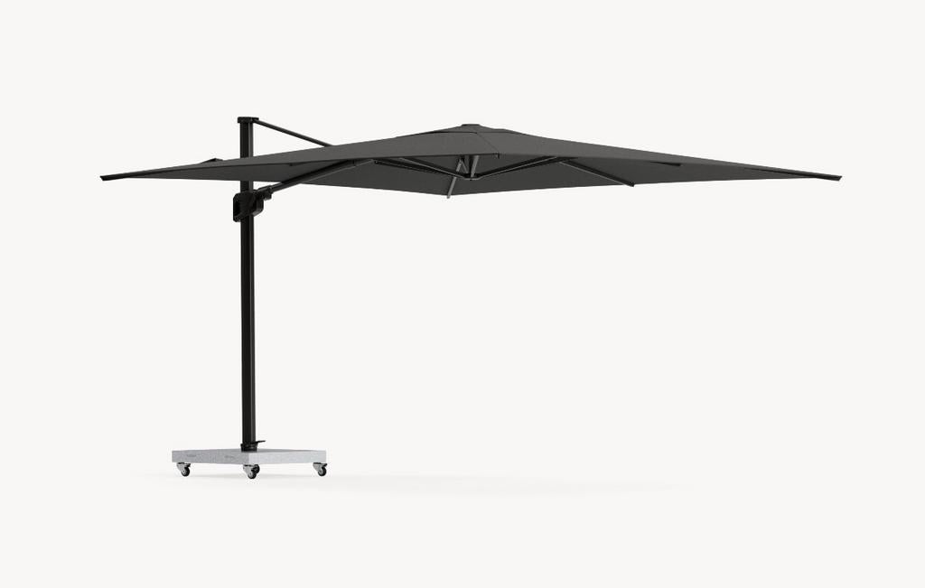 Zweefparasol Jamaica (kapot) + doek + evt. voet/tegels, Tuin en Terras, Parasols, Ophalen, Gebruikt, Zweefparasol