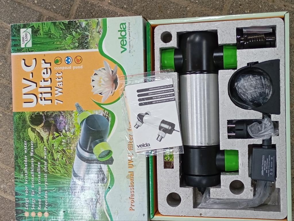 Velda UV-C filter 7 Watt, nieuw met lamp, Ophalen of Verzenden