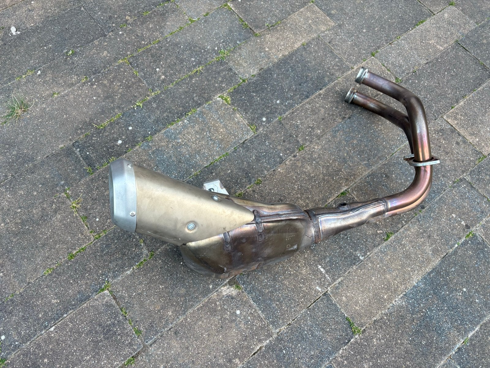 Originele uitlaatdemper Yamaha MT05 met bochten, Ophalen, Gebruikt