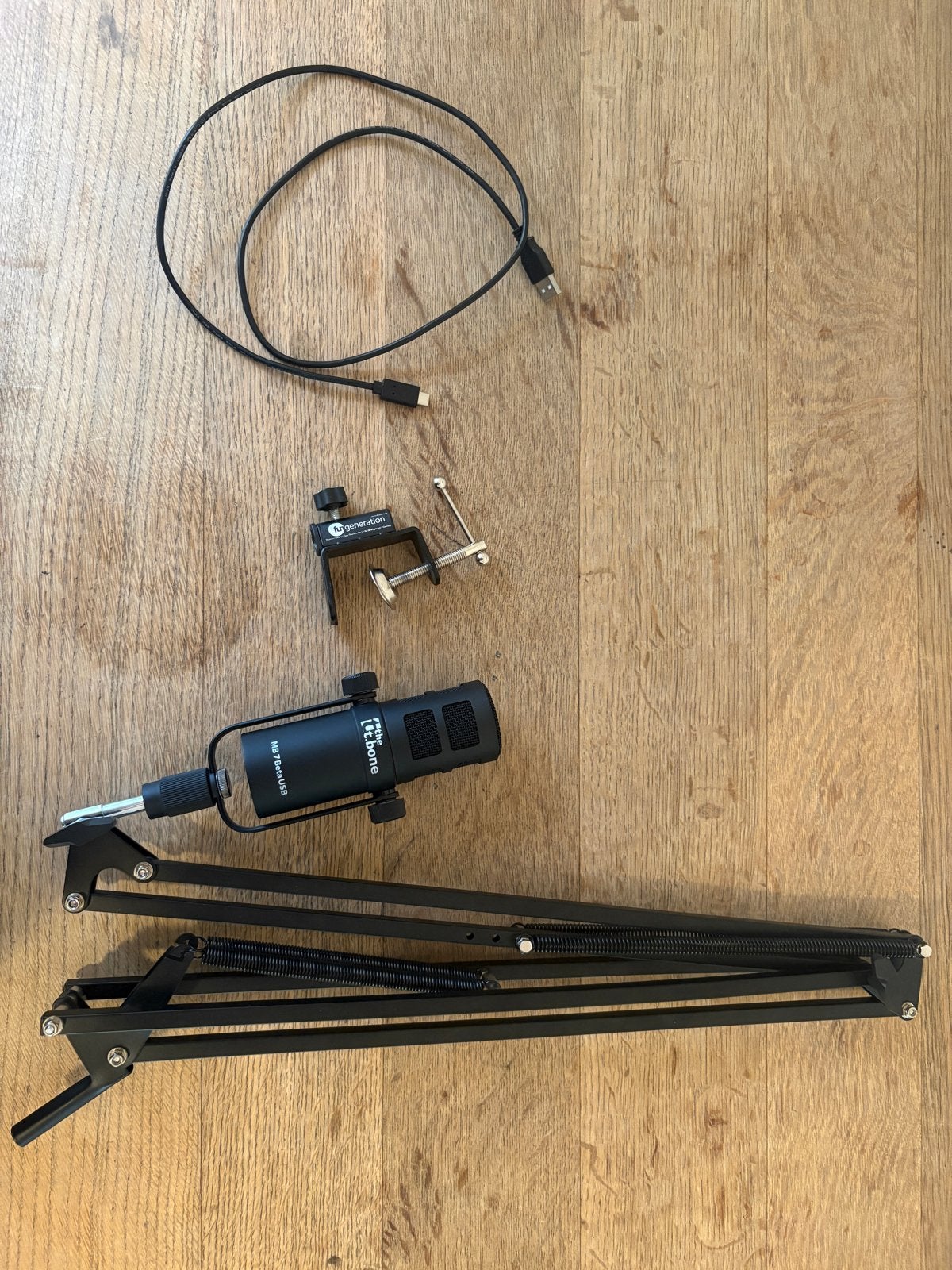 the t.bone MB 7 Beta USB Studio Bundel, Muziek en Instrumenten, Ophalen, Zo goed als nieuw, Studiomicrofoon