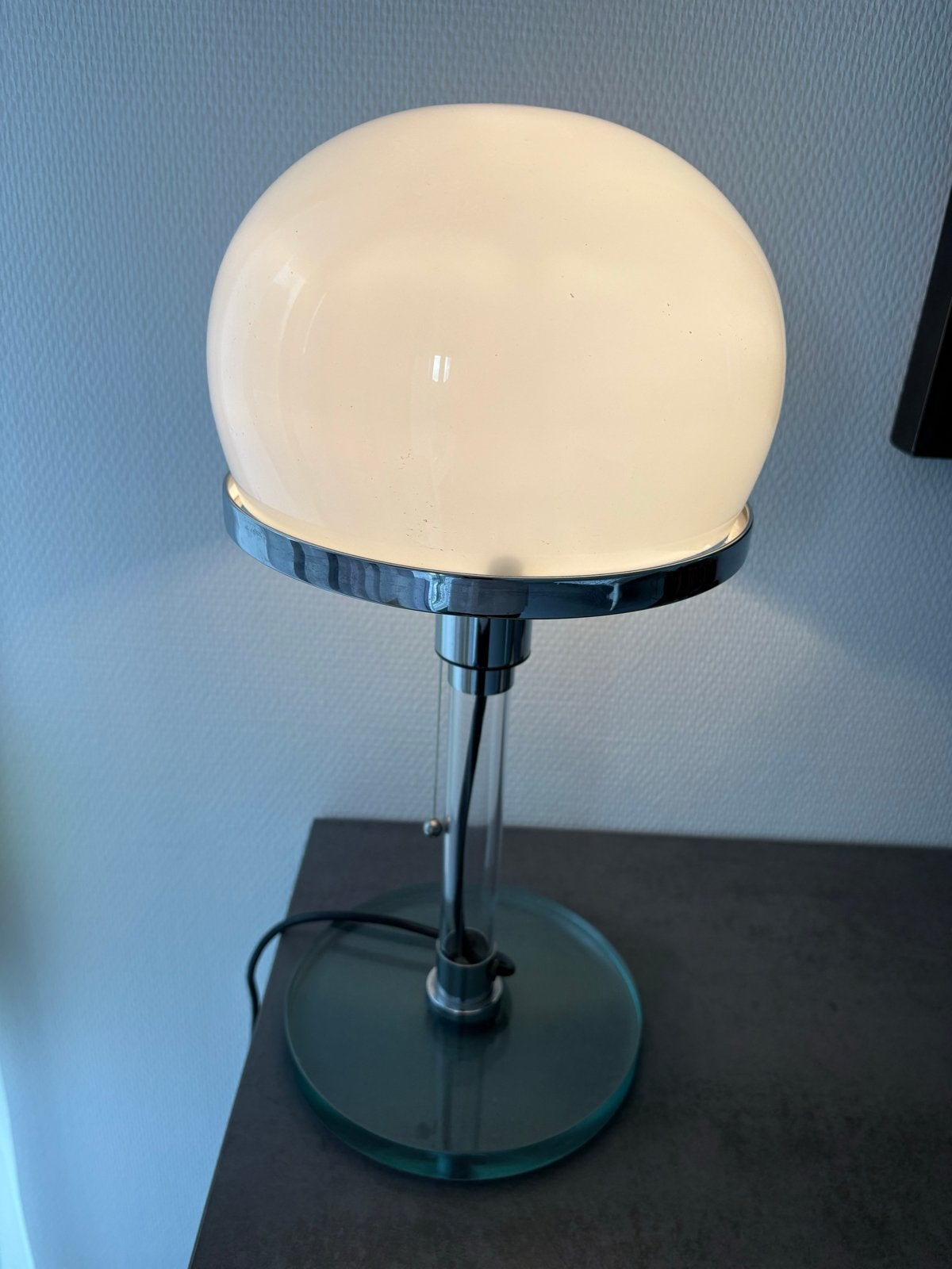 Vintage metalarte valentino lamp - Bauhaus stijl, Met schakelaar, Gebruikt, Overige merken, Wit
