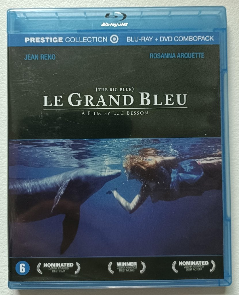 Le Grand Blue blu-ray/dvd (met NL ondertitels), Cd's en Dvd's, Ophalen of Verzenden, Zo goed als nieuw, Avontuur