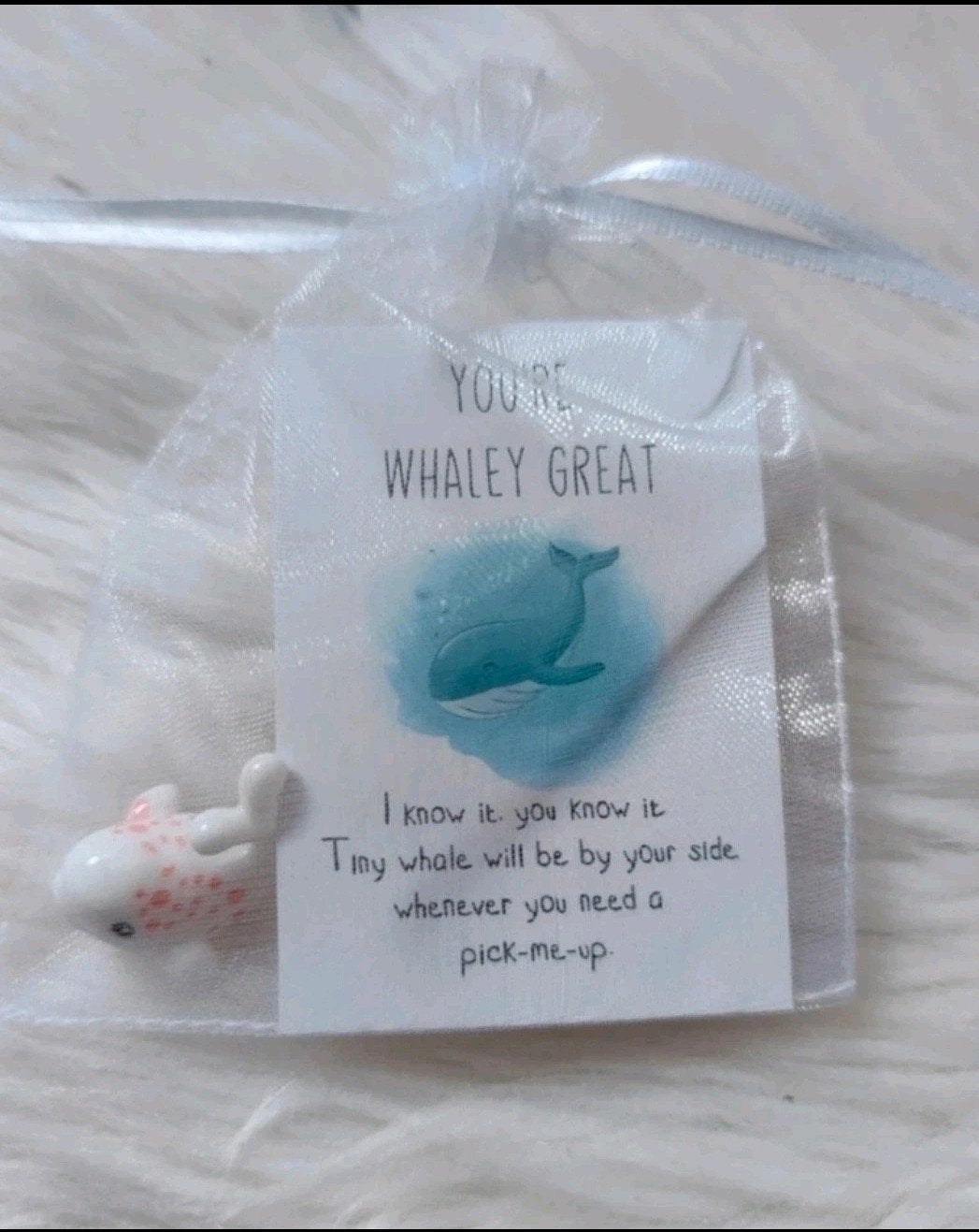 Bedankje bedel 'You're Whaley Great' - Walvis bedel, Overige merken, Overige materialen, Nieuw, Ophalen of Verzenden