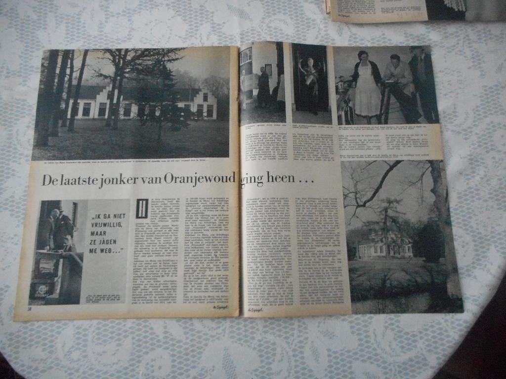Oranjewoud. Laatste jonker ging heen. 1959., Ophalen of Verzenden, 1940 tot 1960, Nederland, Knipsel(s)