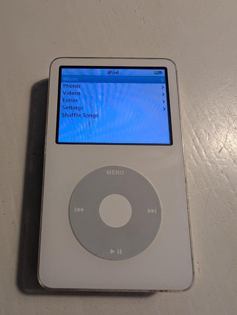 Apple iPod Classic white 80GB thick, 40 GB en meer, Gebruikt, Ophalen of Verzenden, Overige kleuren