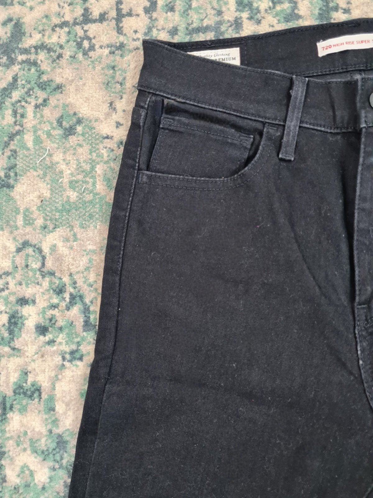 Levi’s 720 High-rise skinny W27 L30 Dames Tulsi2730, Zwart, Ophalen of Verzenden, Zo goed als nieuw, W27 (confectie 34) of kleiner