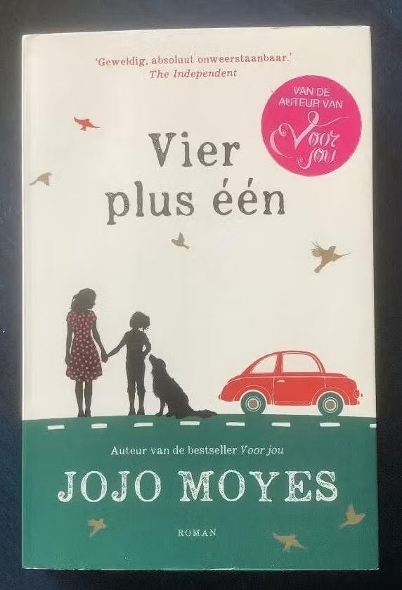 Vier plus één; Jojo Moyes; ISBN 9789032514716; roman, Ophalen of Verzenden, Zo goed als nieuw