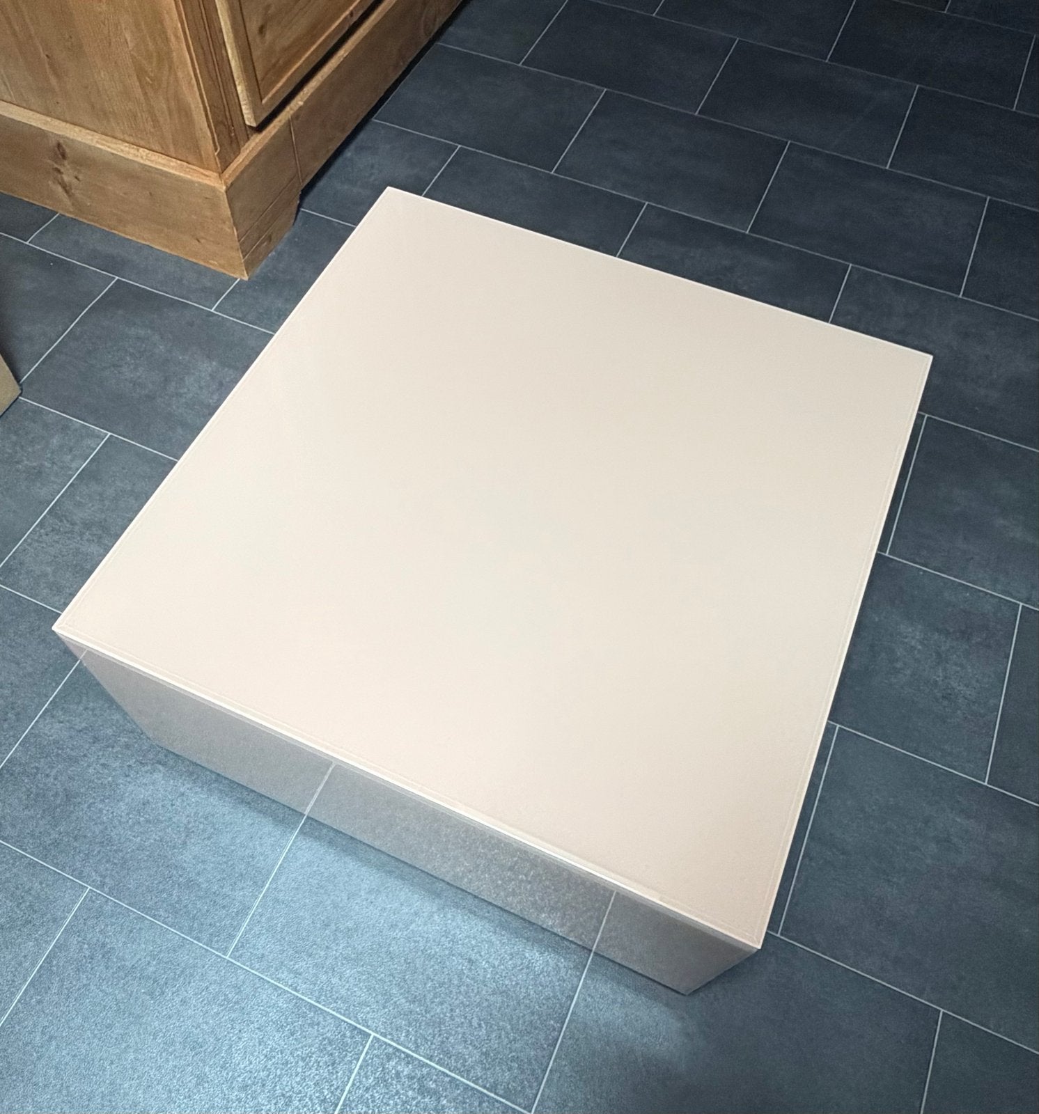 HKliving Salontafel Mirror Glas, 60 x 60cm, Huis en Inrichting, Tafels | Salontafels, Ophalen, Gebruikt, Vierkant, 50 tot 100 cm