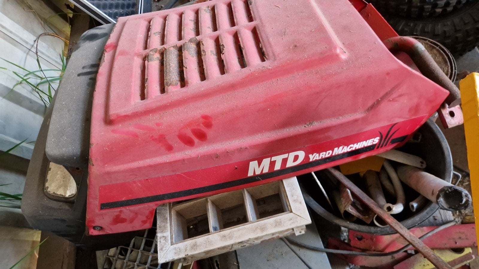 MTD zitmaaier, Ophalen