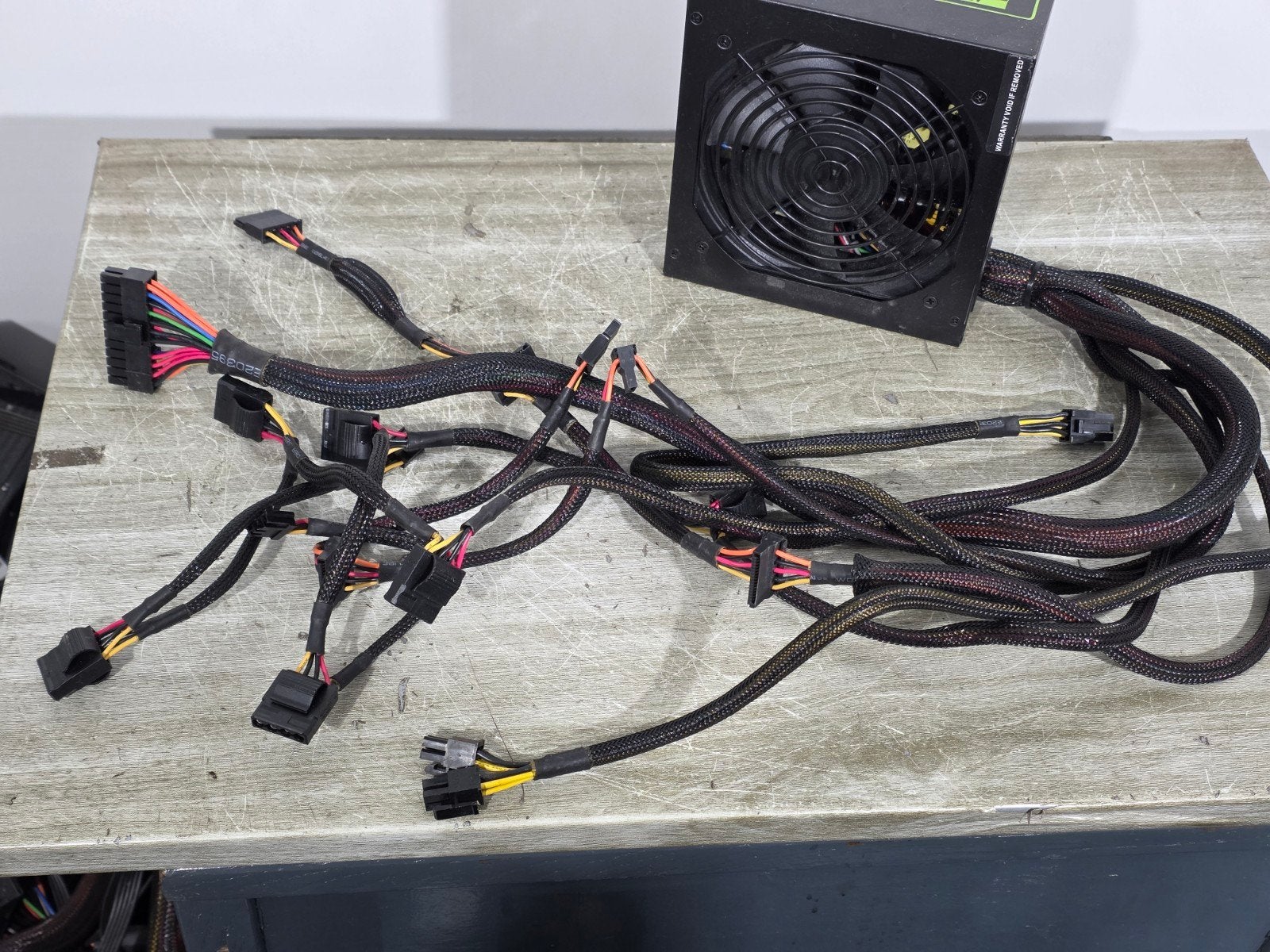 Corsair 450w max voeding psu power supply vx450w, .., Gebruikt, Ophalen of Verzenden, .
