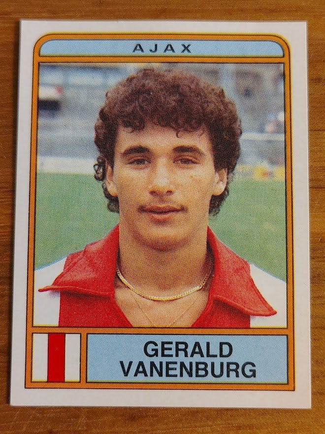 Panini 1984 - Ajax - Gerald Vanenburg - #16 - ongebruikt, Verzenden, Zo goed als nieuw, Plaatje