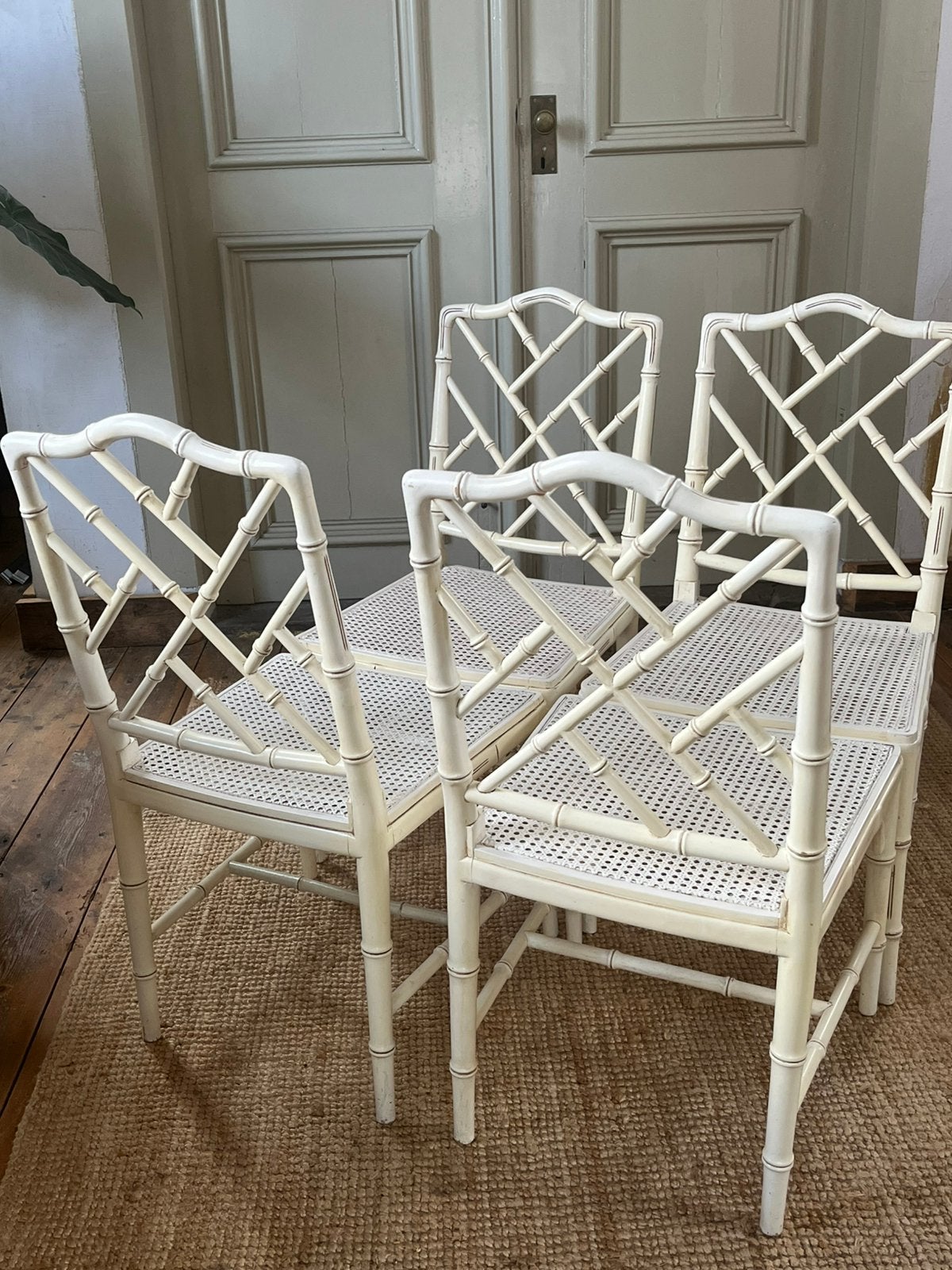 Vintage Faux Bamboo ( Jonathan Adler ) stoelen, Ophalen