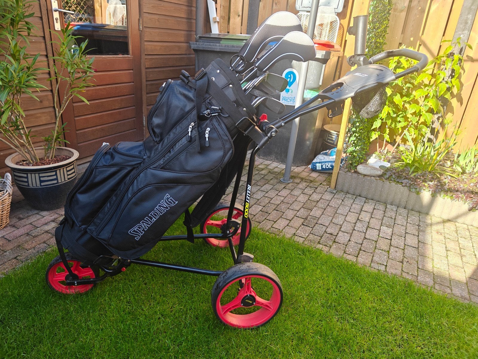 Bullit Golf Trolley - Exclusief Tas en Clubs, Ophalen, Gebruikt