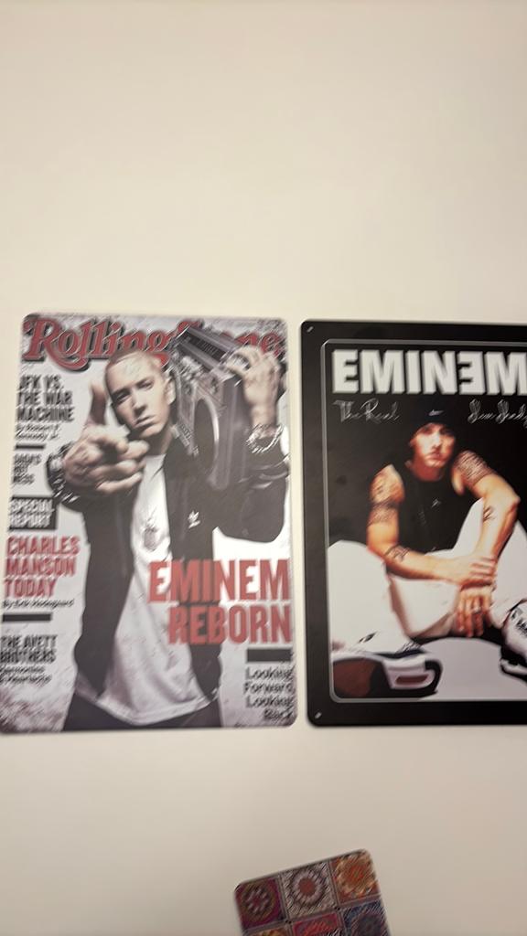 2 eminem borden, Ophalen, Zo goed als nieuw