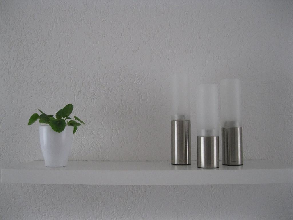3 Blomus kandelaars nieuw !  Afmeting : 23 cm -21 cm- 9 cm, Huis en Inrichting, Woonaccessoires | Kandelaars en Kaarsen, Ophalen of Verzenden