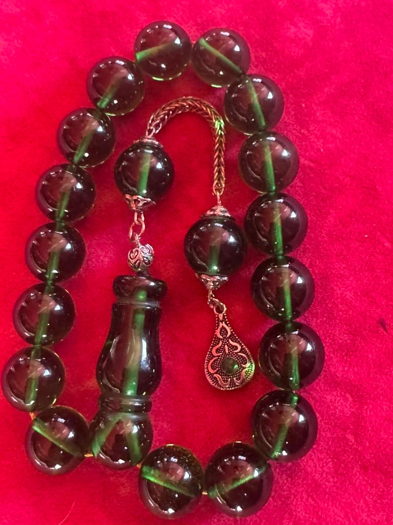 Amber tespie, Ophalen of Verzenden, Overige materialen, Ketting