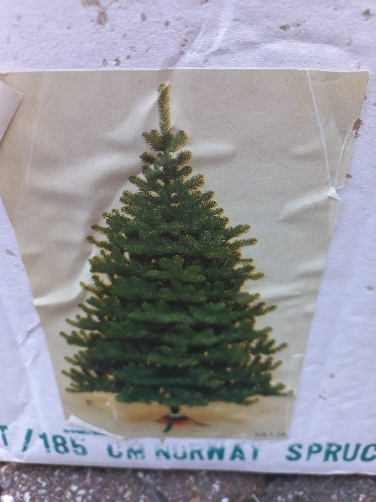 kerstboom 1.85 hoog, Ophalen, Gebruikt