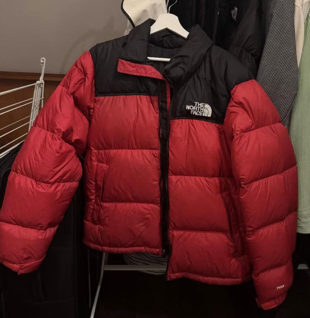 The North Face 96 Retro Nutpse Jas - Rood - Heren - Maat: M, Maat 48/50 (M), Ophalen of Verzenden, Gedragen, The North Face