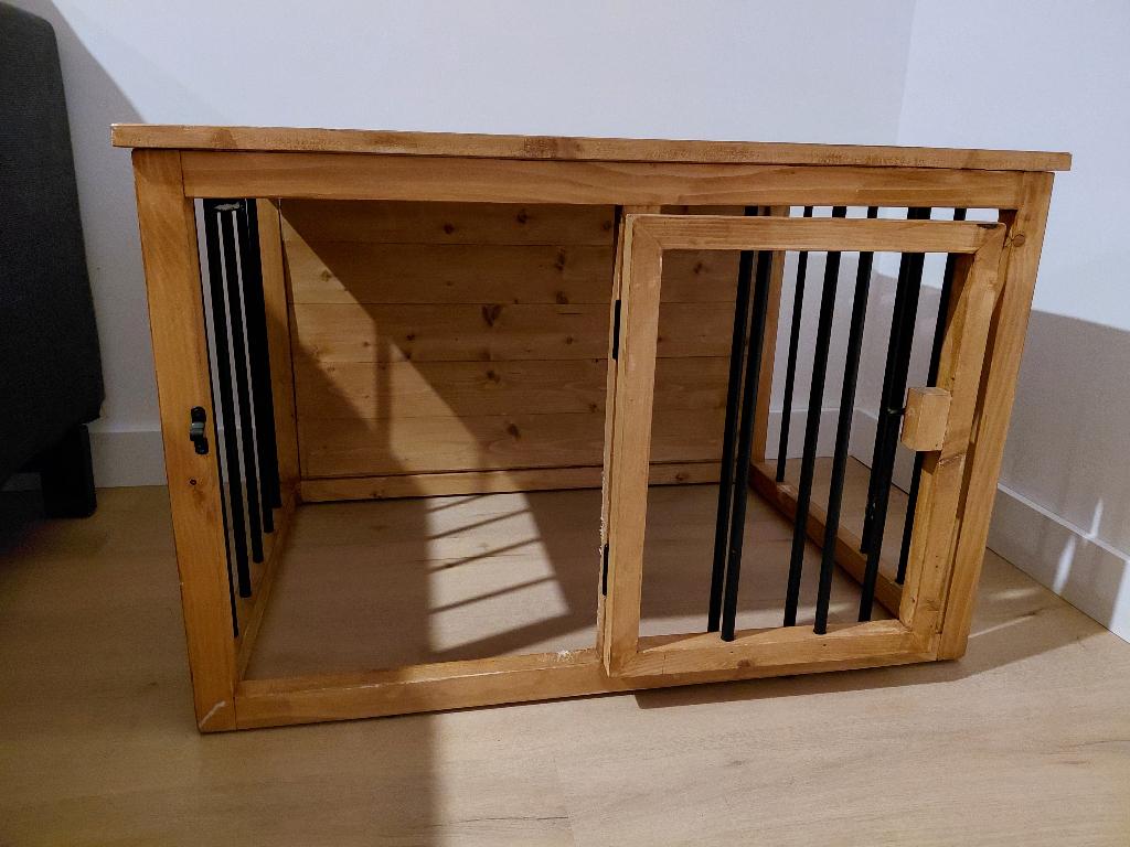 Houten hondenbench, Ophalen, Zo goed als nieuw