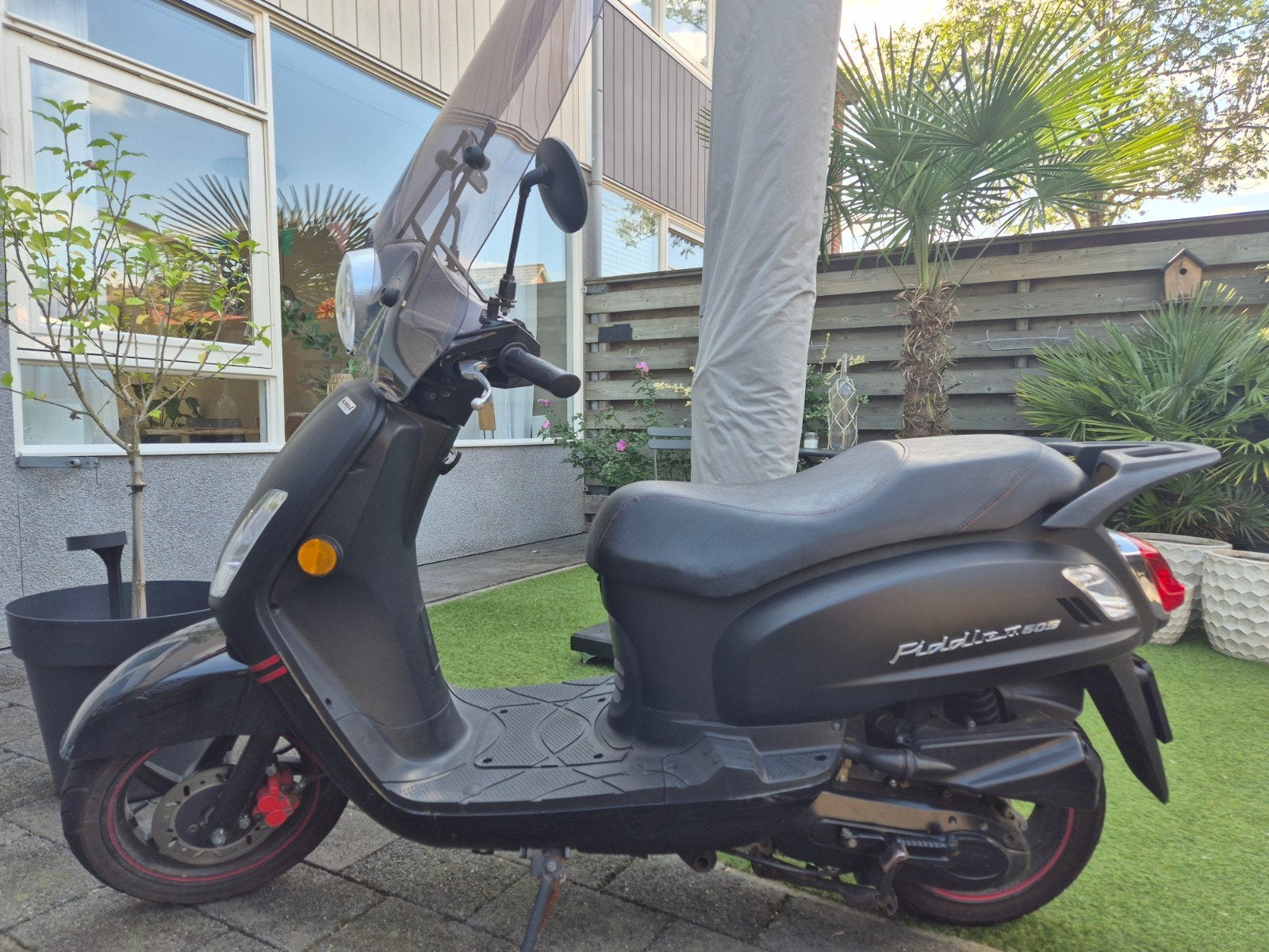Sym Fiddle II Bromfiets - Zwart, Goed Onderhouden, Gebruikt, SYM, Ophalen of Verzenden, Benzine