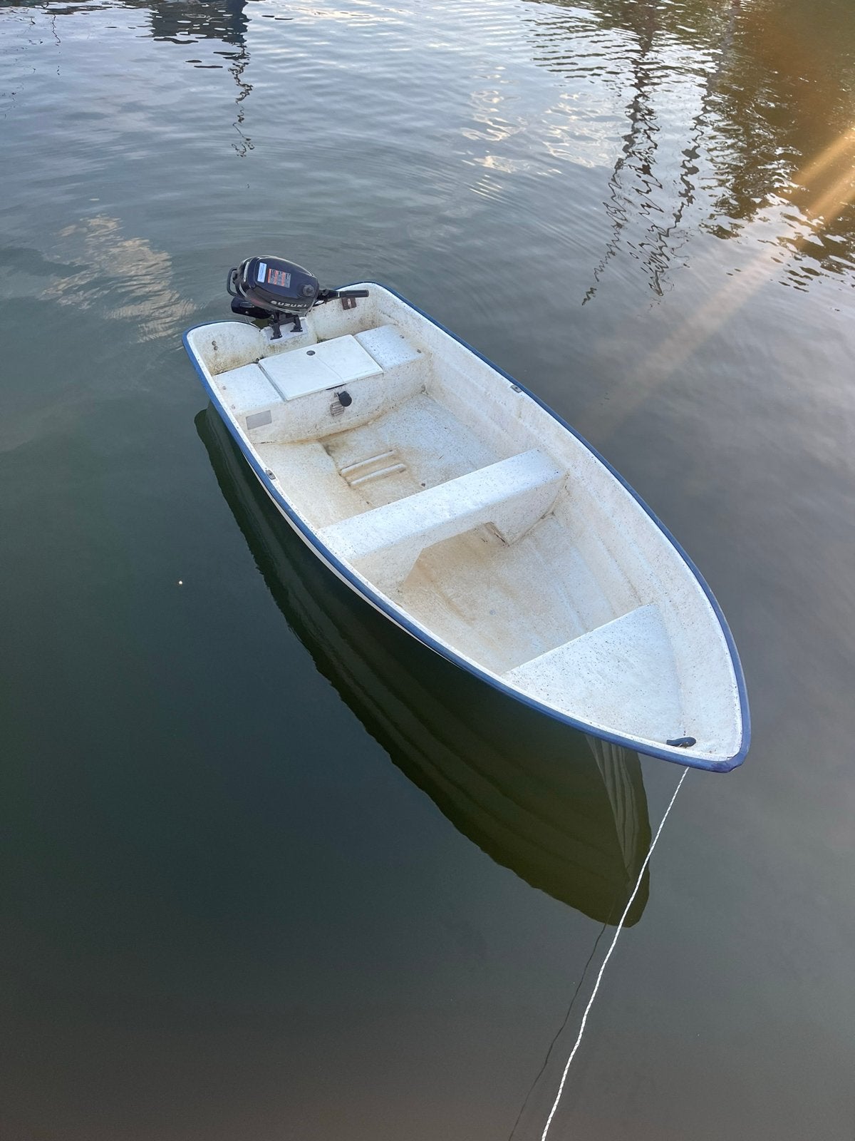 Suzuki buitenboordmotor met boot 5pk, Ophalen, Gebruikt