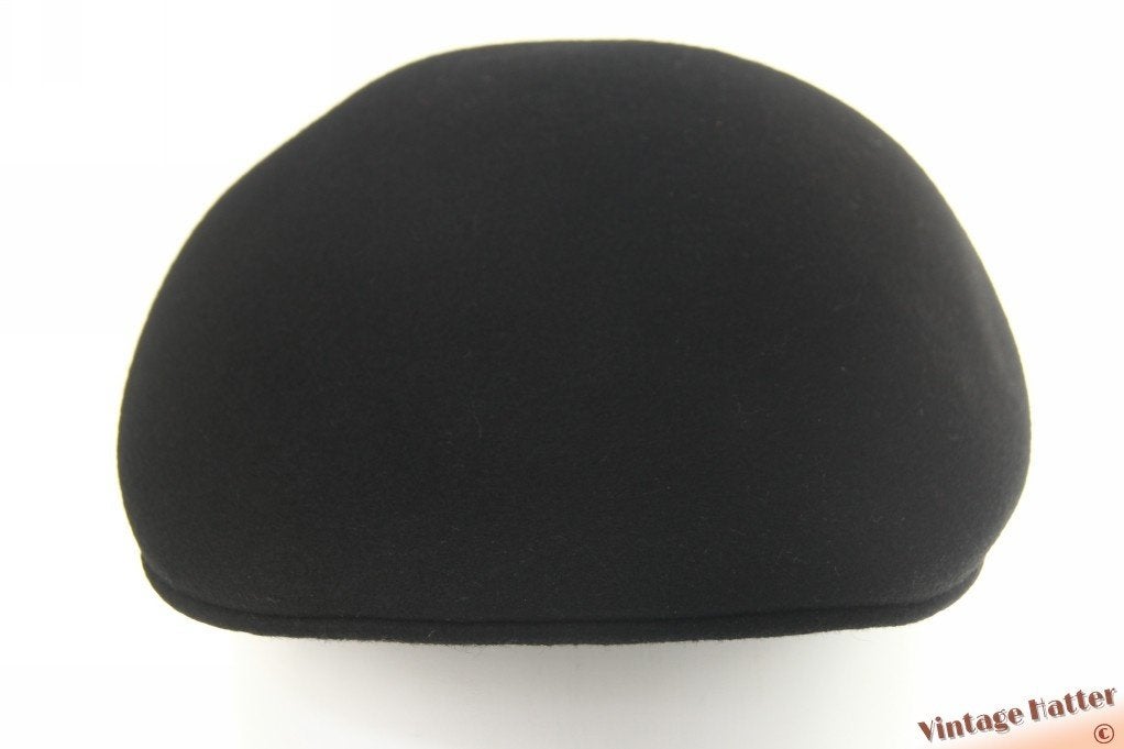 Vintage flatcap Voorgevormde pet Isnar zwart vilt 55 = S -XS, Ophalen of Verzenden, Isnar, Pet, 57 cm (M, 7⅛ inch) of minder