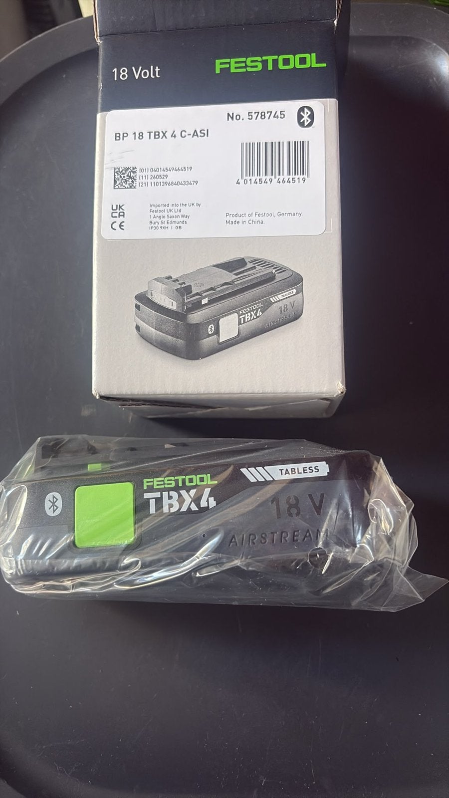 Festool BP 18 TBX 4 C-ASI Bluetooth Accu, Doe-het-zelf en Verbouw, Gereedschap | Machine-onderdelen en Toebehoren, Nieuw, Ophalen of Verzenden