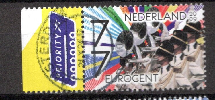 gestempelde zegel. Jaar 2009: Taptoe breda, Ophalen of Verzenden, Na 1940, Gestempeld