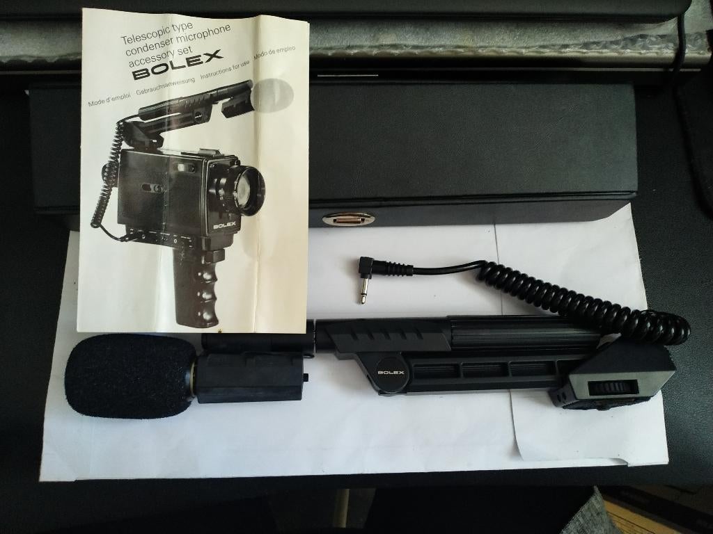 Paillard Bolex telescopische condensatormicrofoon, Ophalen of Verzenden, Gebruikt, Overige typen