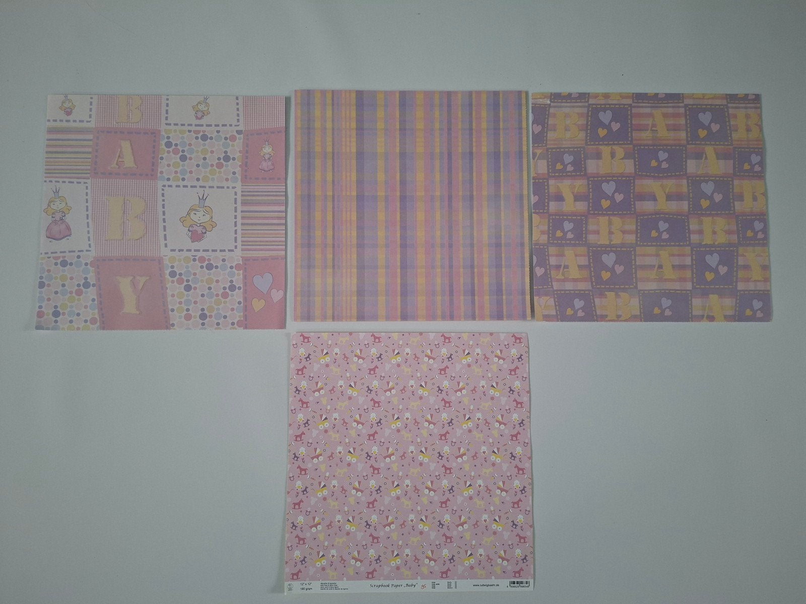 Scrapbook vellen thema baby meisje, Hobby en Vrije tijd, Ophalen of Verzenden, Nieuw, Papier of Karton