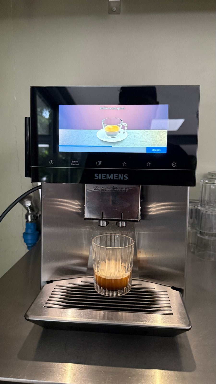 Siemens EQ900 plus TQ907FZ3 RVS Koffiemachine, Ophalen, 10 kopjes of meer, Koffiemachine, Koffiebonen