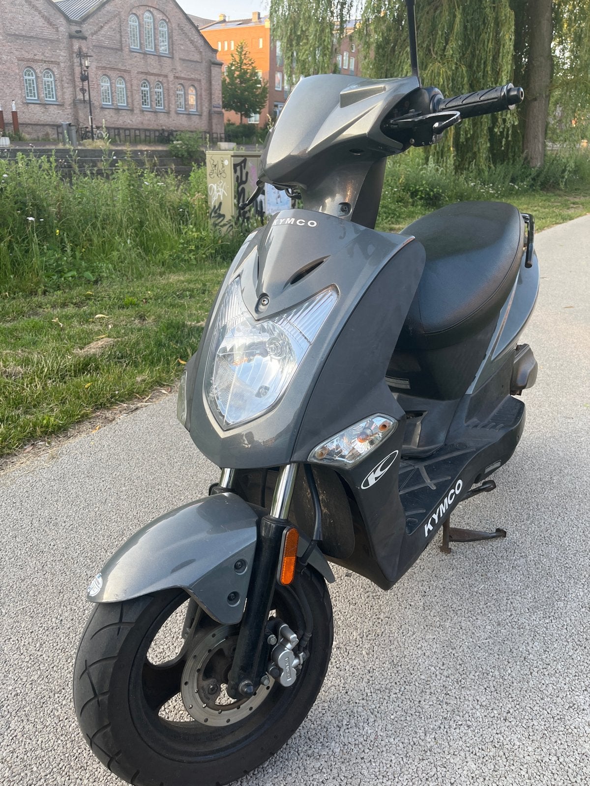 Kymco Agility 50cc Scooter - Grijs blauwe kenteken, Fietsen en Brommers, Scooters | Kymco, Gebruikt, Agility, Maximaal 45 km/u