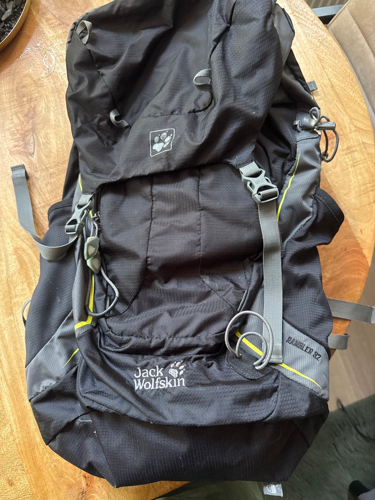Jack Wolfskin Backpack, Ophalen of Verzenden, Gedragen, Zwart