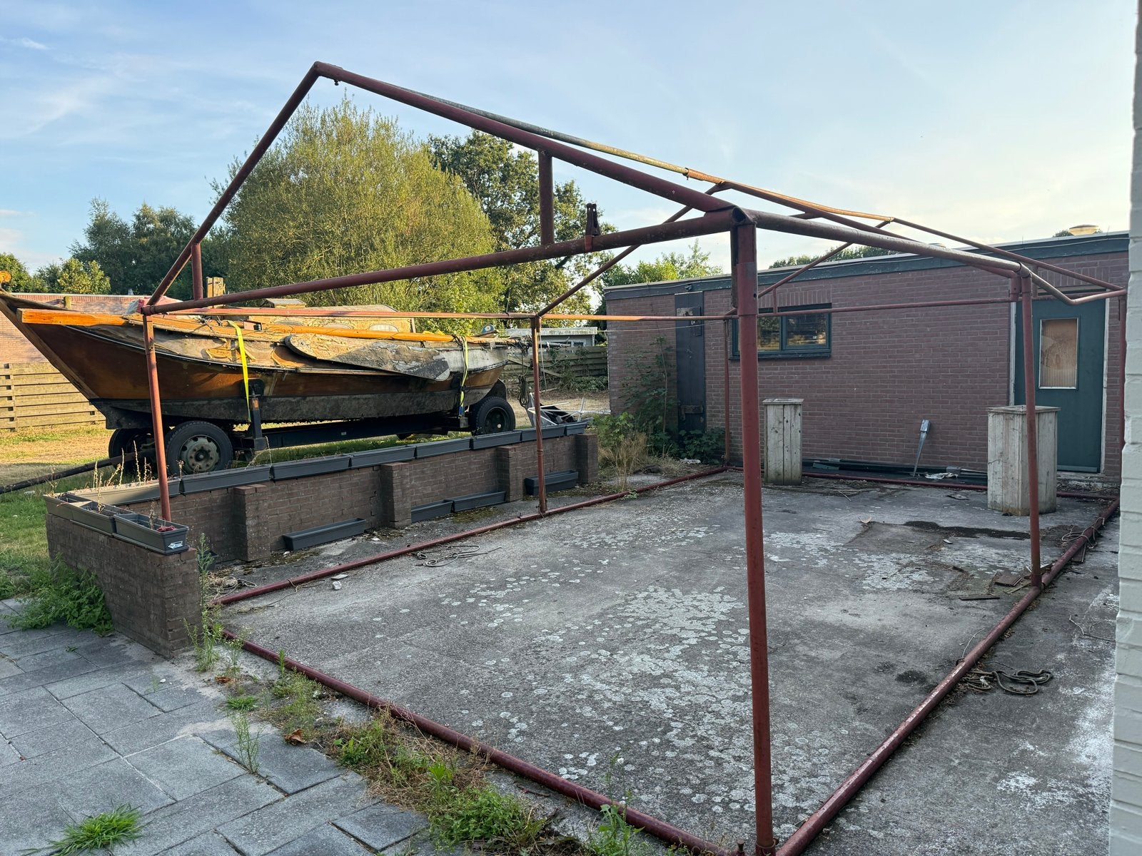 Oersterk metalen frame voor feesttent, Tuin en Terras, Partytenten, Gebruikt, Partytent, 4 tot 6 meter, 5 tot 8 meter