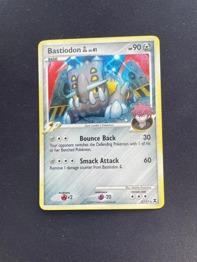 Bastiodon GL 2/111 Rising Rivals Holo Pokémon kaart, Ophalen of Verzenden, Zo goed als nieuw